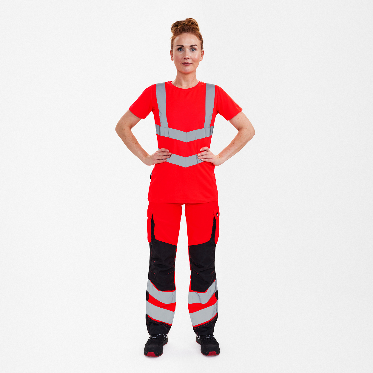 ENGEL Safety Damen T-Shirt in Rot, Größe XS