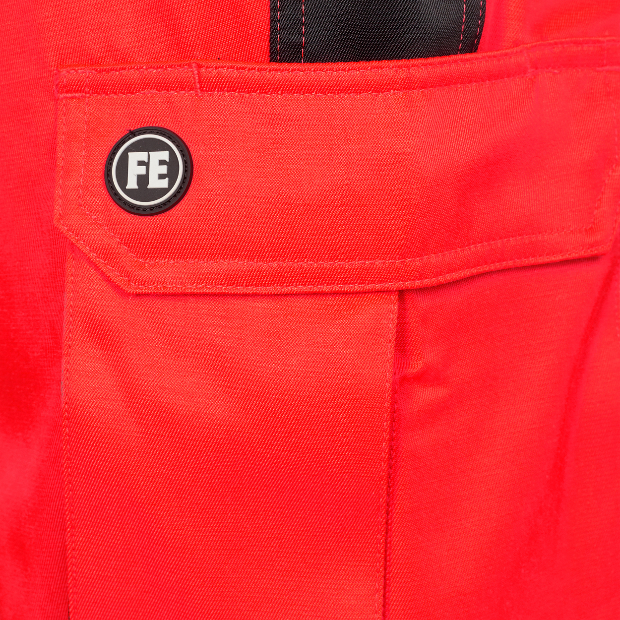 ENGEL Safety Light Arbeitshose in Rot/Schwarz, Größe 106