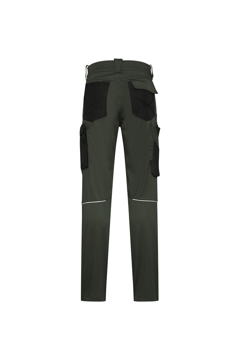 HAKRO 715S Worker Performancehose ECO "kurz" in olive, Größe 6XL