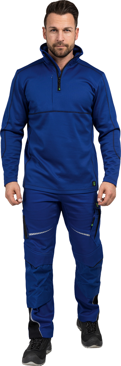 Funktionsshirt "Ulli" Flex Line Kornblau/Schwarz FLEXF, Gr. 2XL von Leibwächter