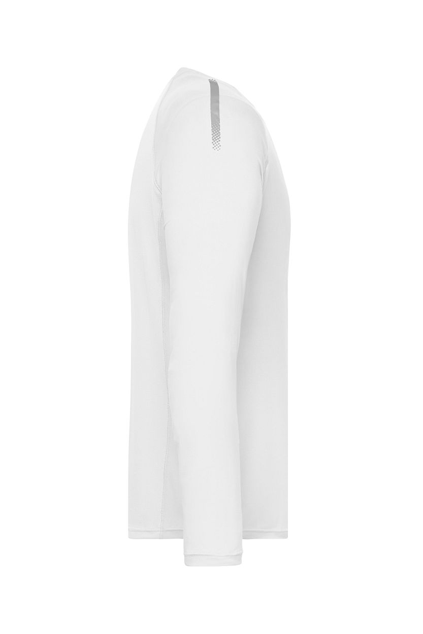 Men's Sports Shirt Long-Sleeved GRS "JN522" in White, Größe 3XL - Daiber