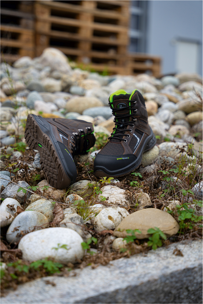 Stiefel niedrig L6315 Bremen in Schwarz/Braun, Gr. 47 von Leibwächter