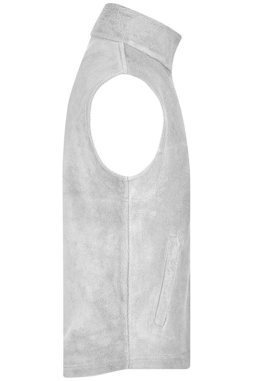 Fleece Vest "JN045" in White, Größe 4XL - Daiber