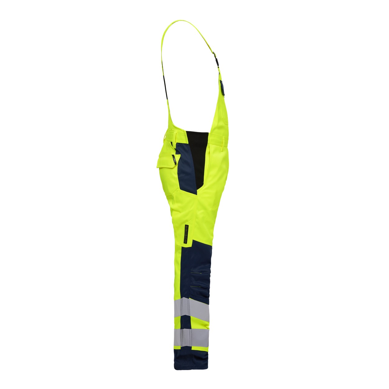 ENGEL Safety+ Latzhose in Gelb/Blue Ink, Größe 106