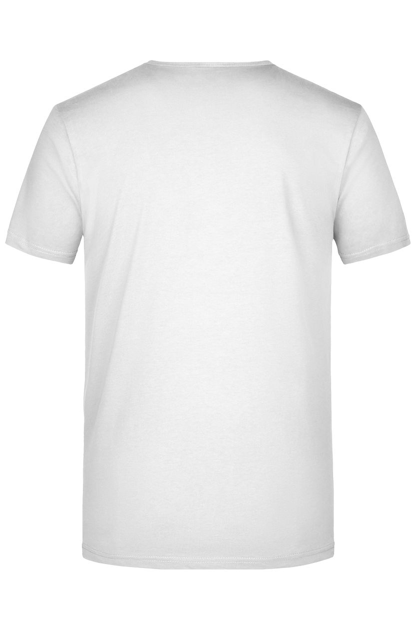 Men's Slim Fit V-T "JN912" in White, Größe 2XL - Daiber