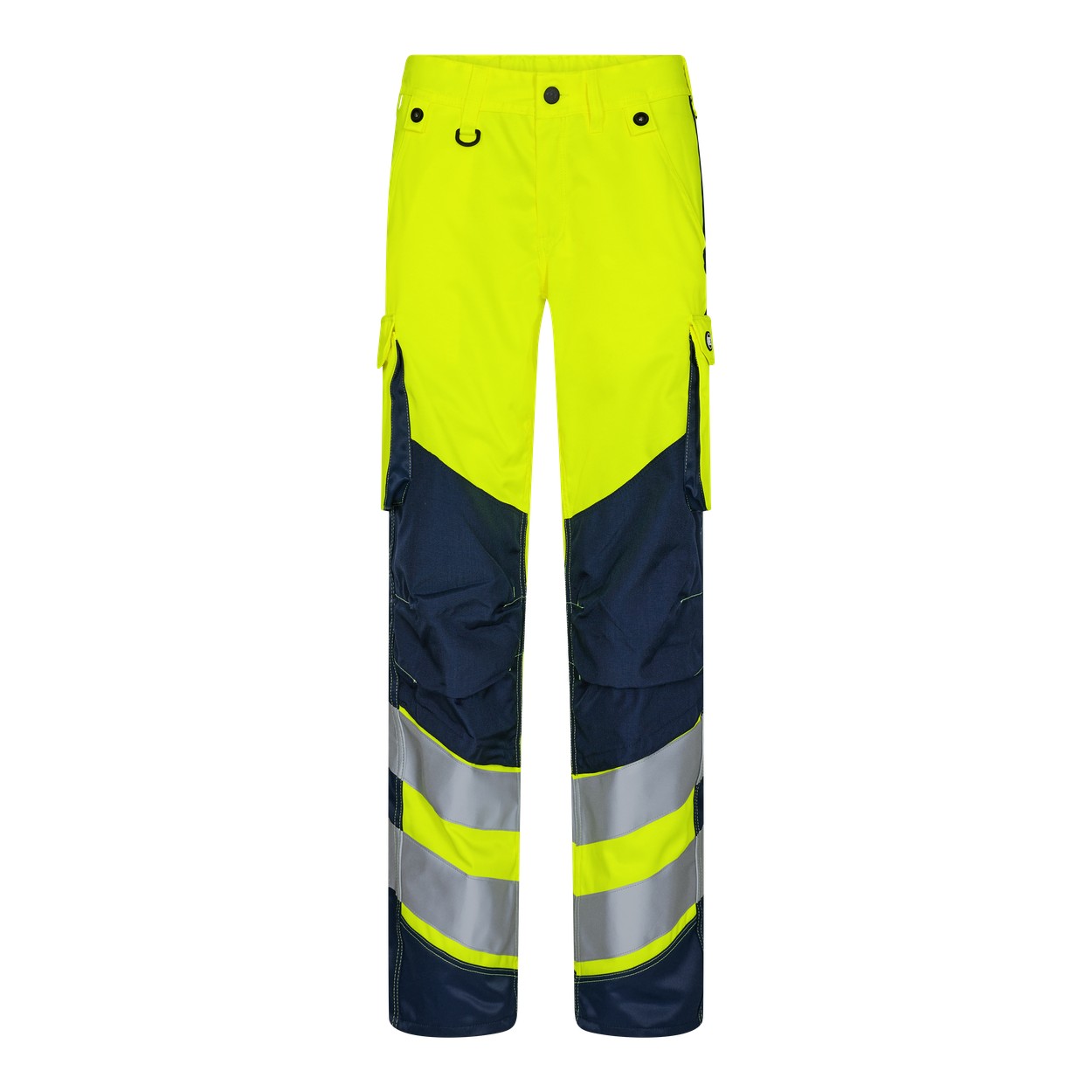ENGEL Safety Light Damen Arbeitshose in Gelb/Blue Ink, Größe 48