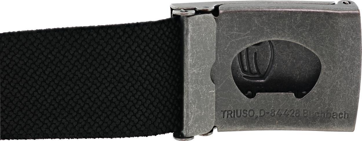 Stretchbandgürtel Schwarz mit Metallkoppel FLEXG70 Länge 90 cm von Leibwächter