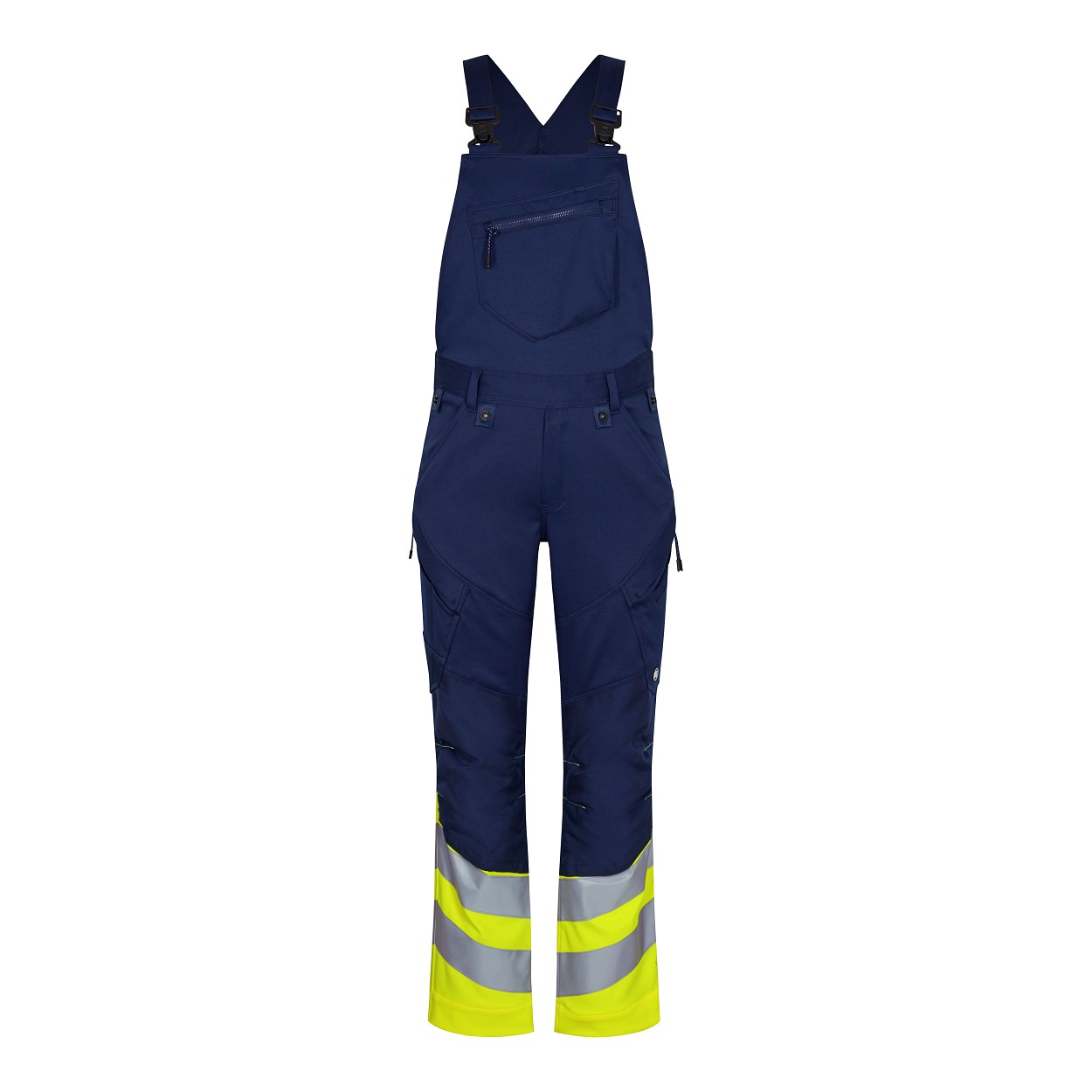 ENGEL Safety Latzhose in Blue Ink/Gelb, Größe 26