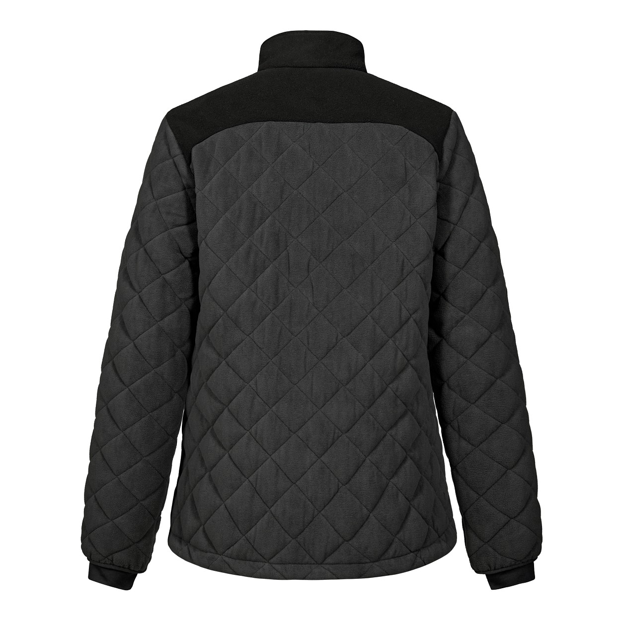 ENGEL Entire Damen Gestepptes-Fleecejacke in Anthrazitgrau/Schwarz, Größe XS