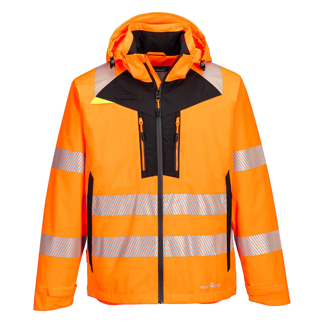 DX4 Warnschutz Regenjacke  DX462 in Orange, Größe 2XL von Portwest