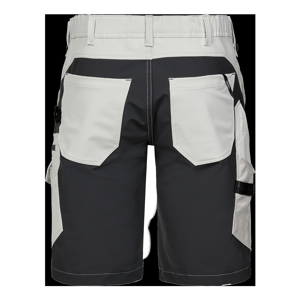 ENGEL Entire Arbeitsshorts mit 4-Wege-Stretch in Bone White / Anthracite Grey, Größe 54