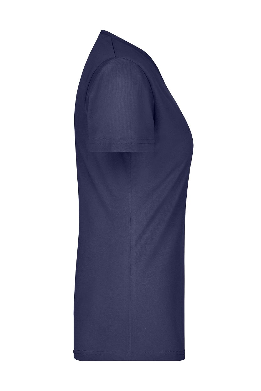 Ladies' Slim Fit V-T "JN972" in Navy, Größe 2XL - Daiber