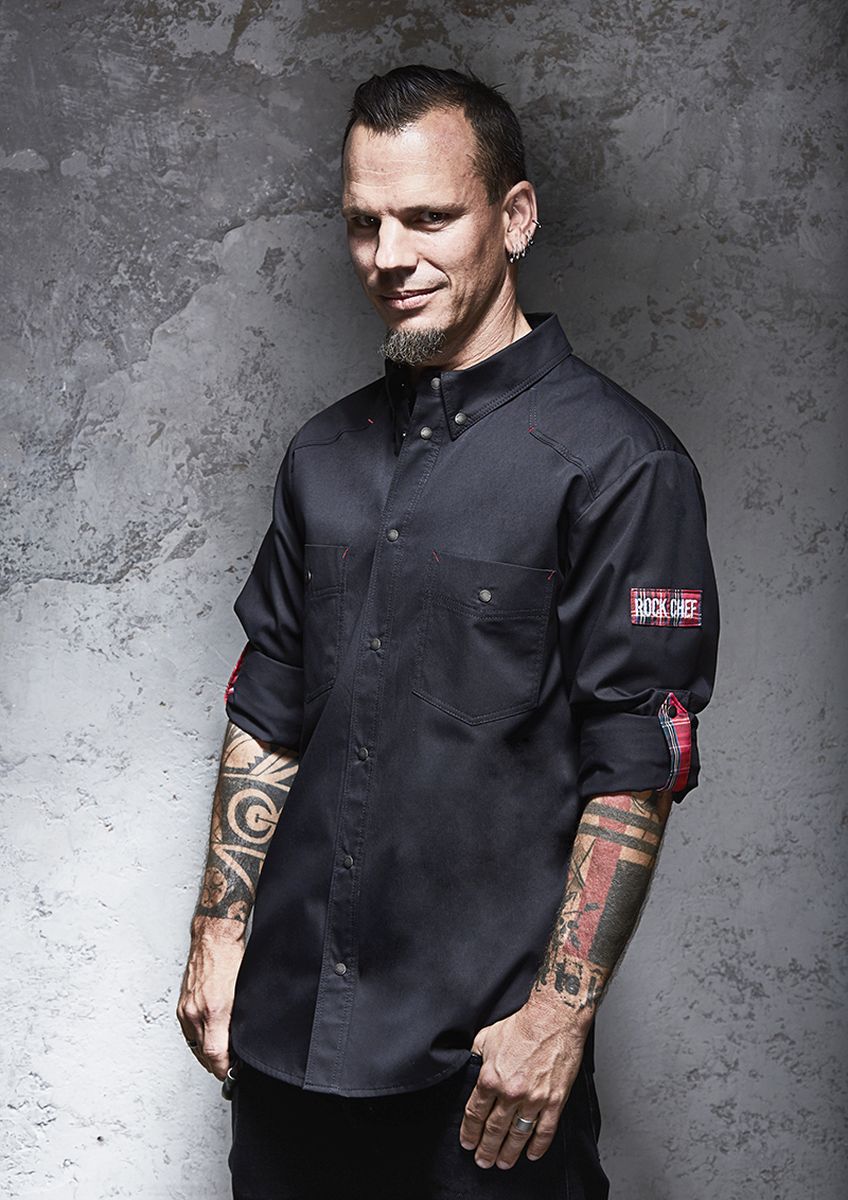 Kochhemd Button-Down ROCK CHEF®-Stage2 Größe 66 in Schwarz von Karlowsky