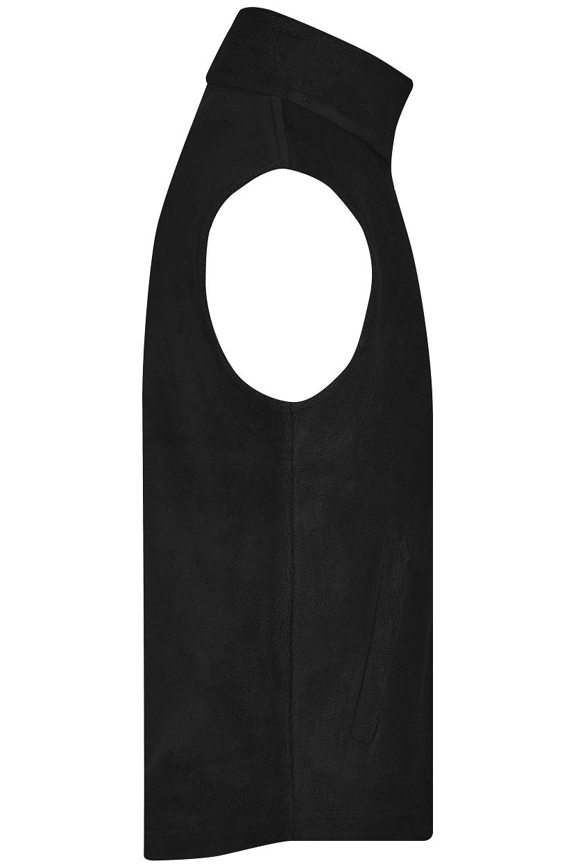 Fleece Vest "JN045" in Black, Größe 4XL - Daiber