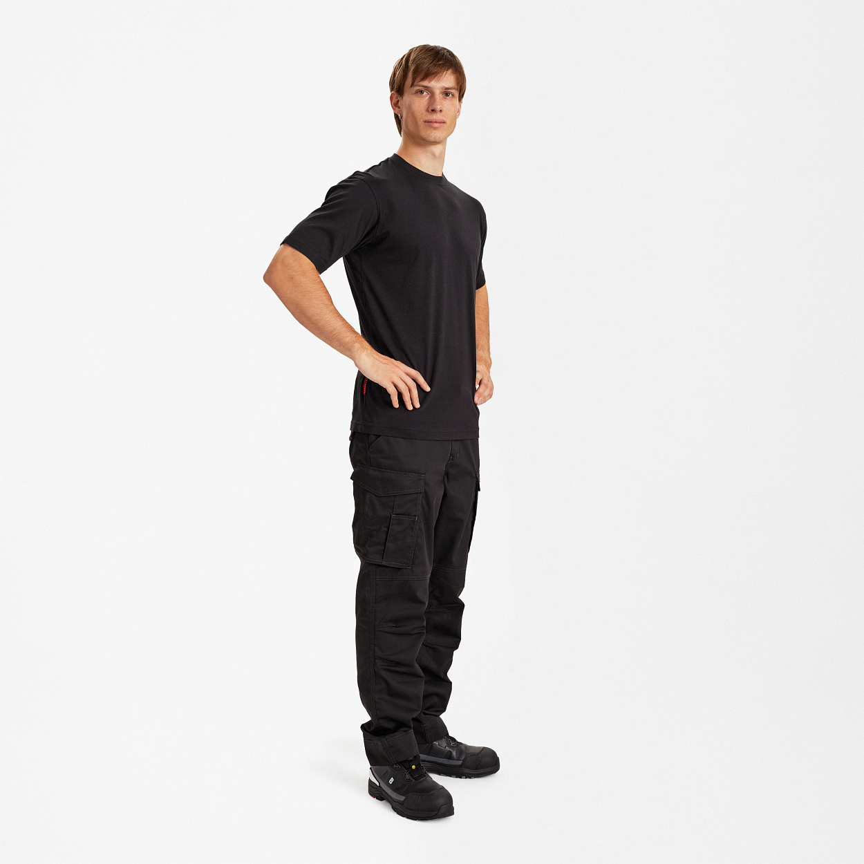 ENGEL Extend Baumwolle T-shirt in Schwarz, Größe XS