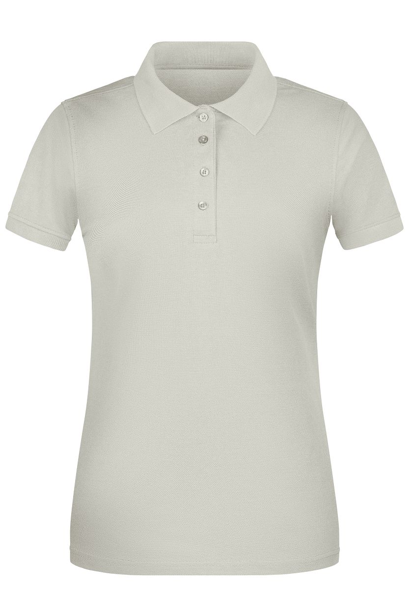 Ladies' ORGANIC Workwear Polo OCS Blended "JN873" in Cement, Größe 4XL - Daiber