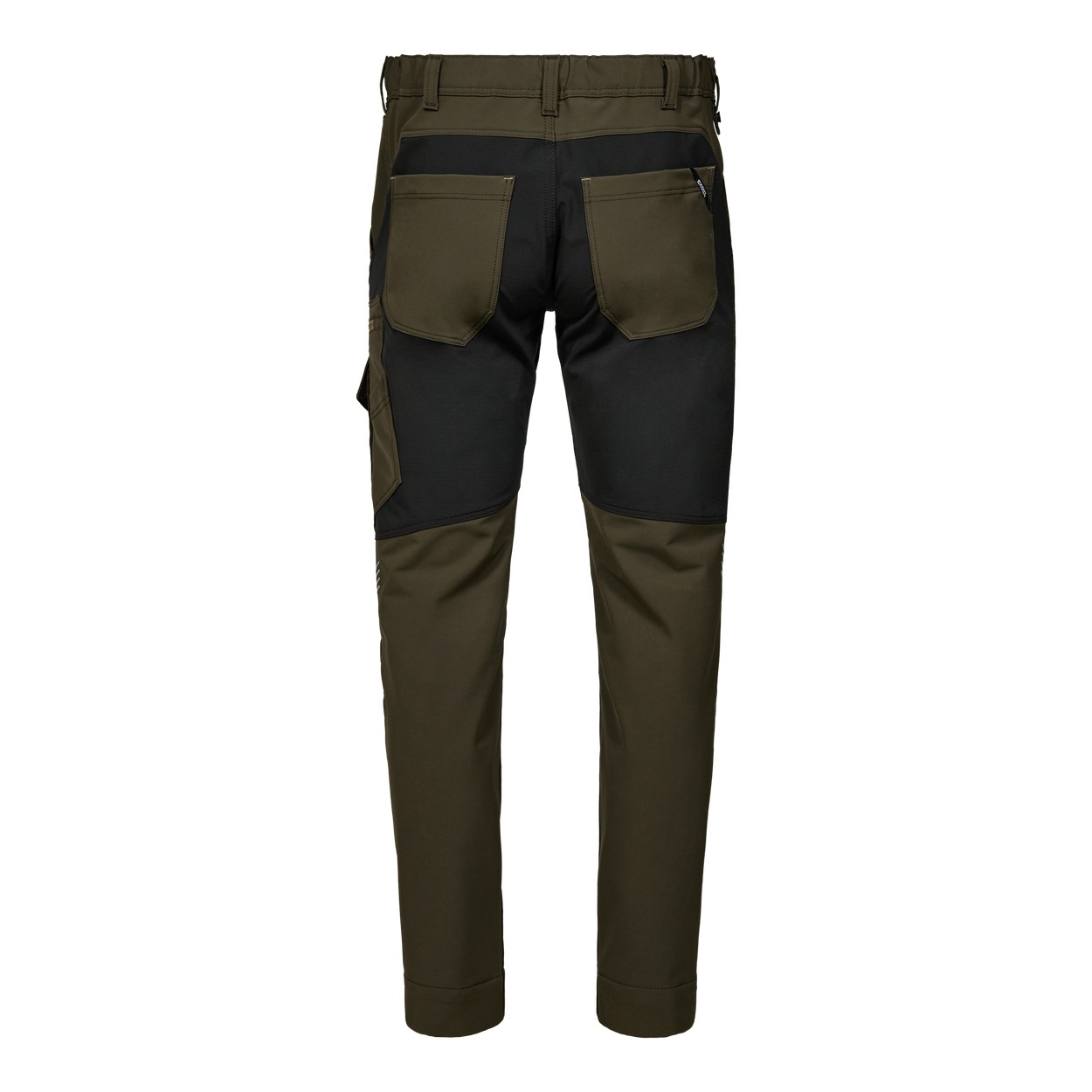 ENGEL Entire Servicehose mit 4-Wege Stretch in Forest Green/Schwarz, Größe 26