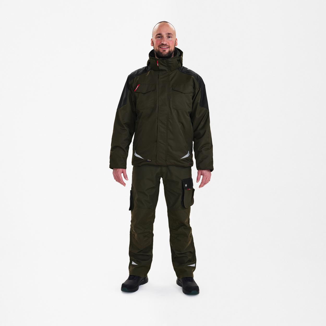 ENGEL Galaxy Winterjacke in Forest Green/Schwarz, Größe XS