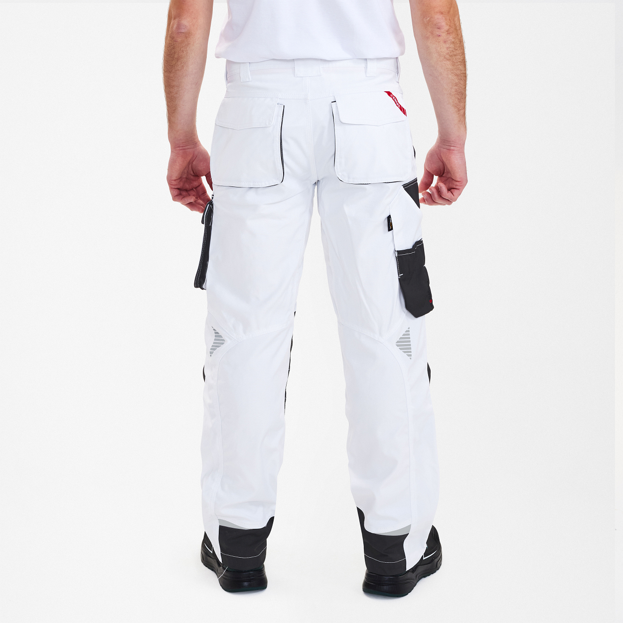 ENGEL Galaxy Arbeitshose in Weiss/Anthrazit Grau, Größe 106