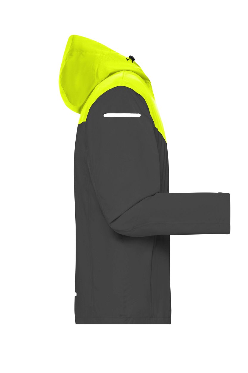 Men's Allweather Jacket GRS "JN1180" in Carbon/Bright-Yellow/Carbon, Größe 3XL - Daiber
