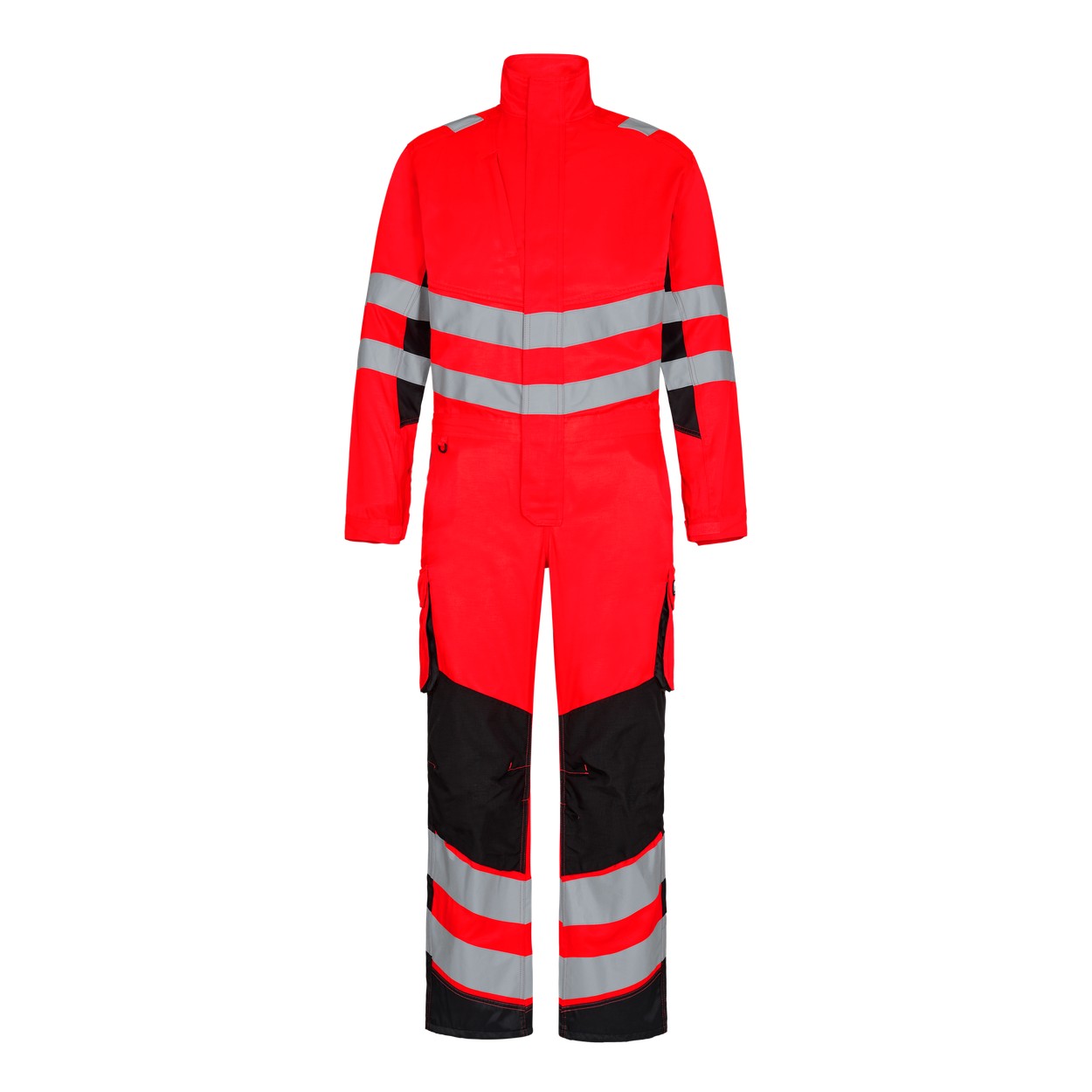 ENGEL Safety Light Overall in Rot/Schwarz, Größe XS