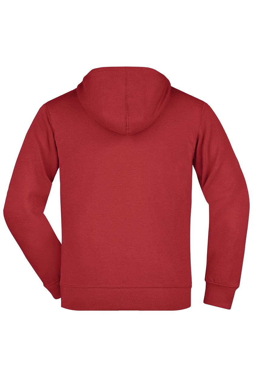 Men's Hooded Jacket "JN042" in Red, Größe 3XL - Daiber