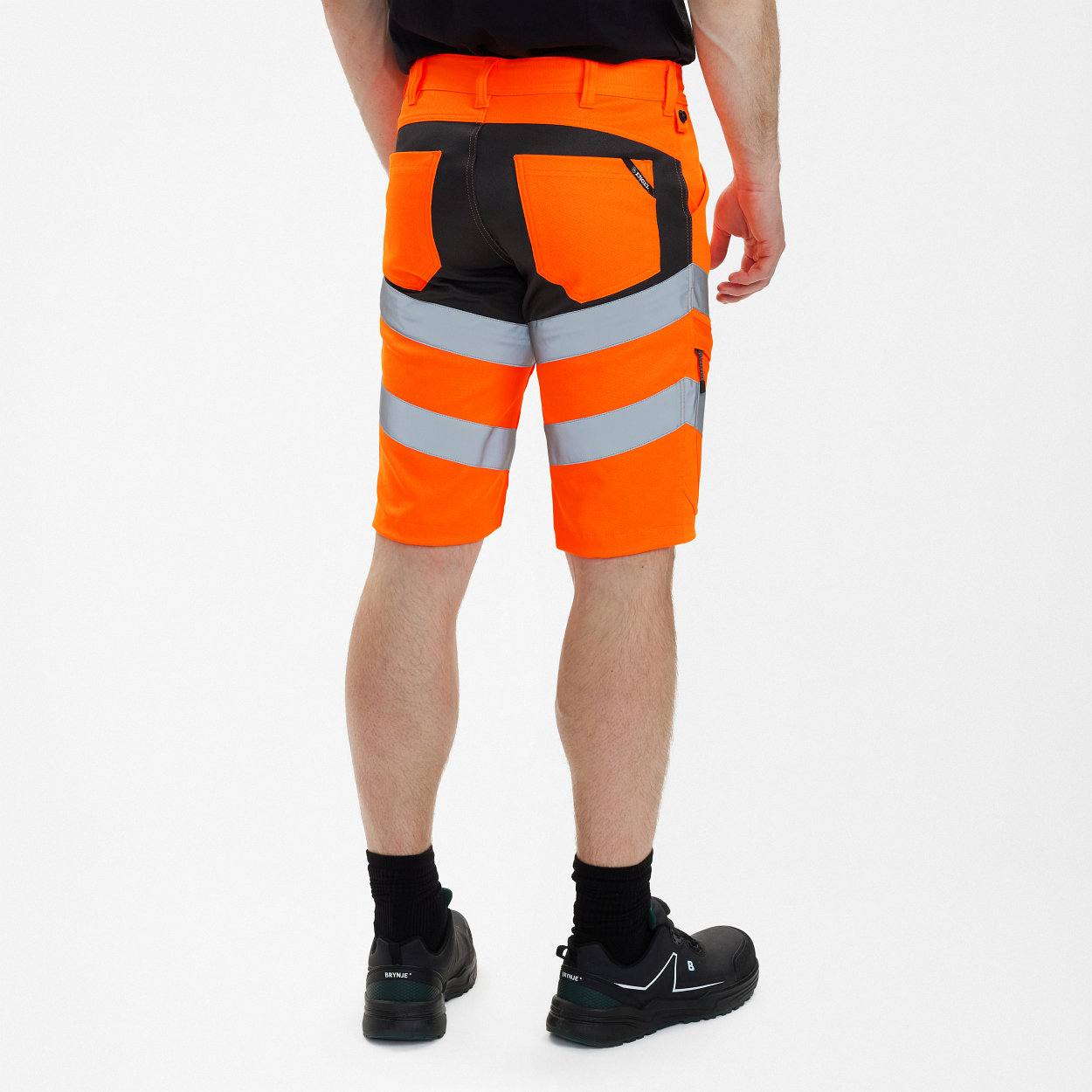 ENGEL Safety Arbeitsshorts mit 2-Wege-Stretch in Orange/Anthrazit Grau, Größe 54