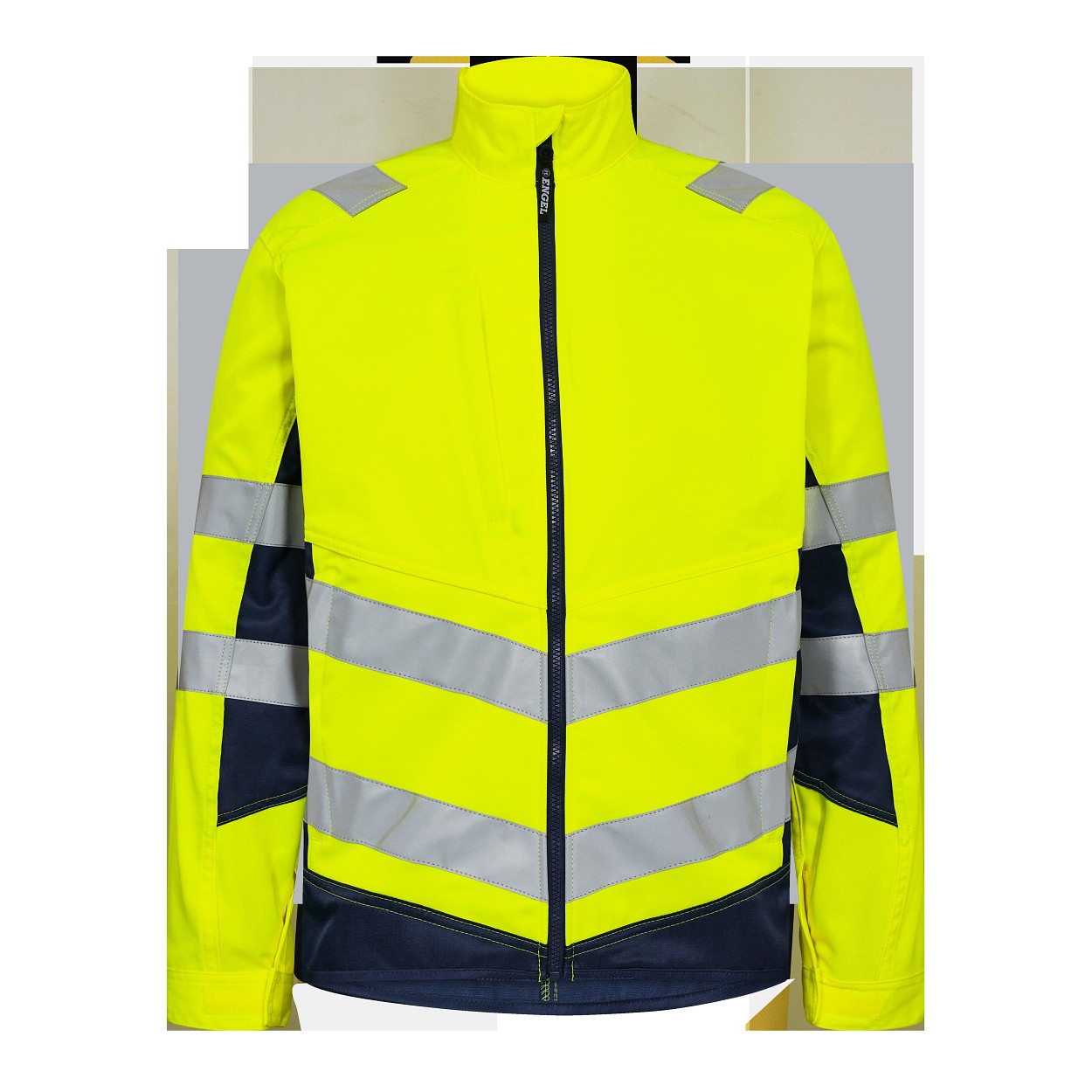 ENGEL Safety Light Arbeitsjacke in Gelb/Blue Ink, Größe XS