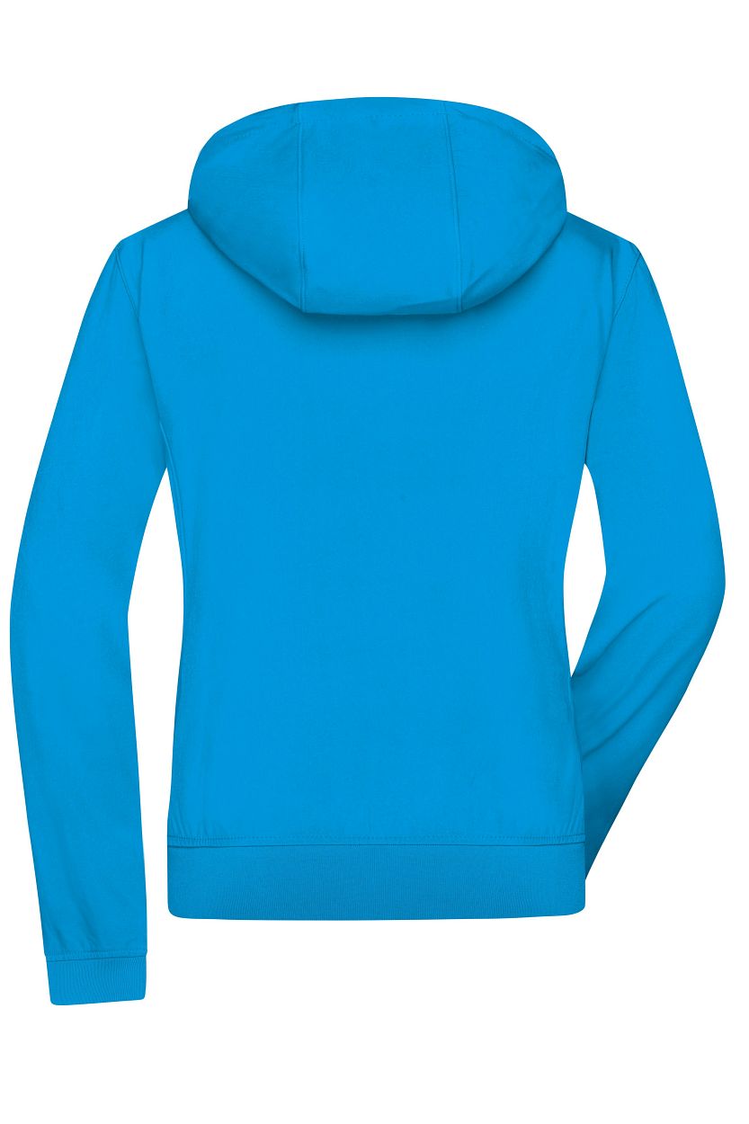 Ladies' Hooded Softshell Jacket "JN1145" in Blue/Black, Größe 2XL - Daiber