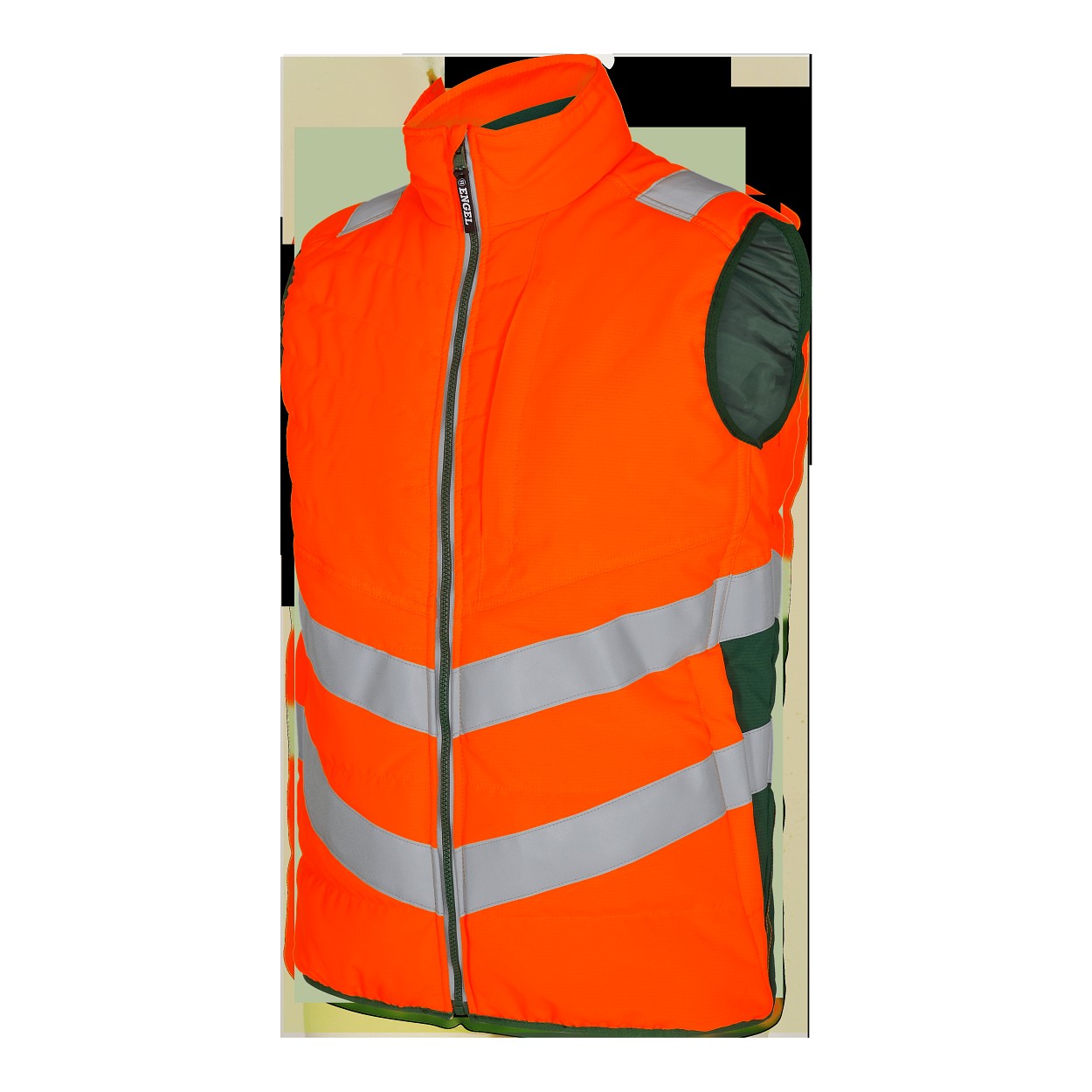 ENGEL Safety Stepp-Innenweste in Orange/Grün, Größe XS