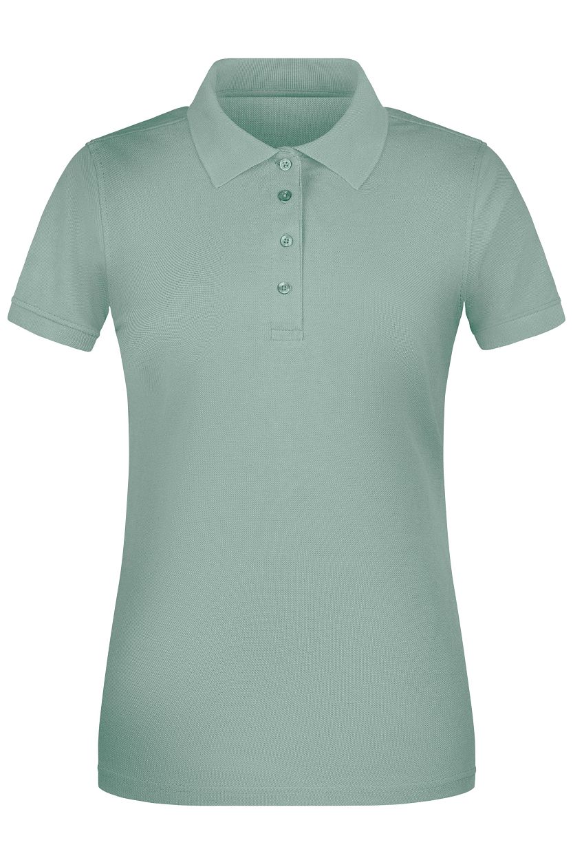 Ladies' ORGANIC Workwear Polo OCS Blended "JN873" in Foggy-Green, Größe 4XL - Daiber