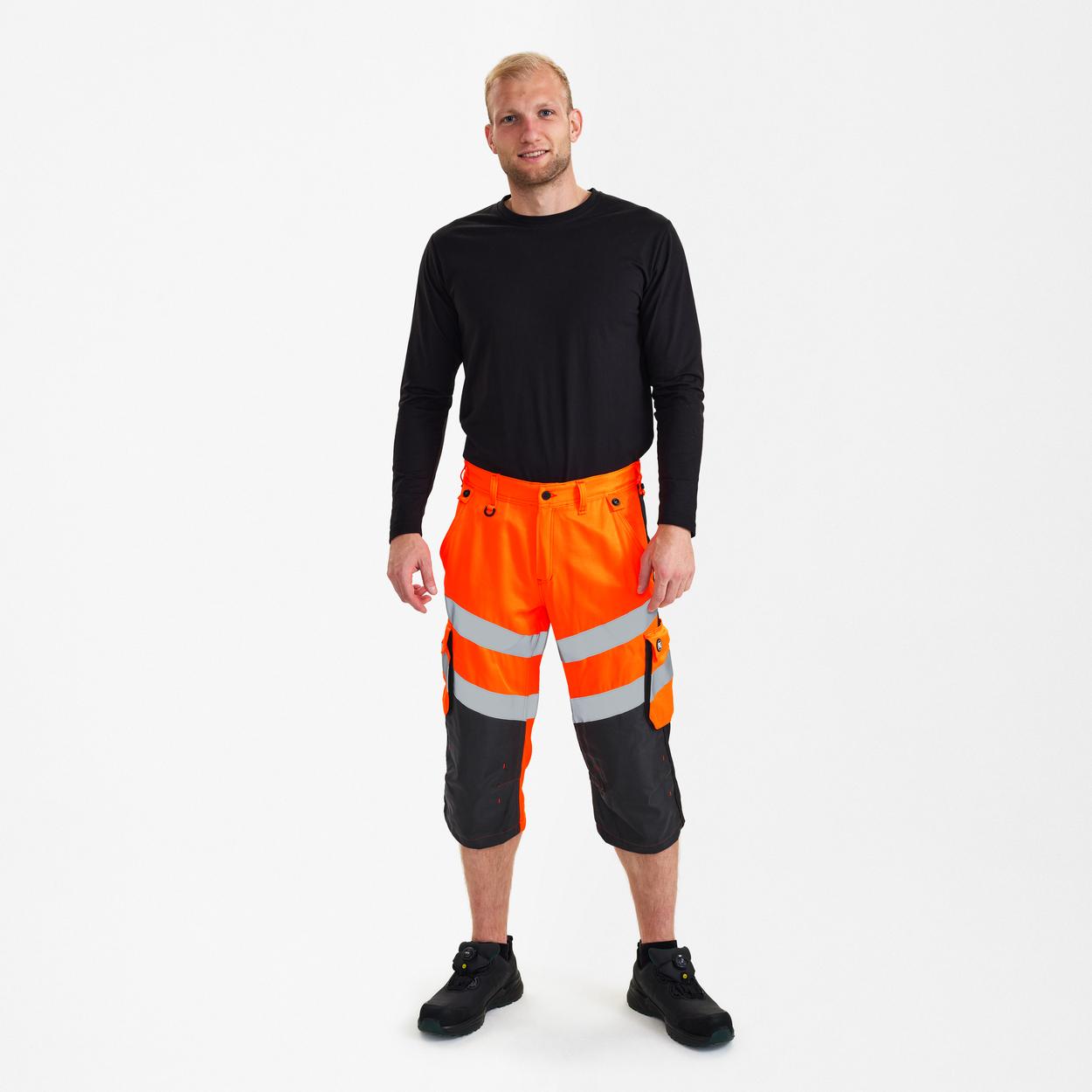 ENGEL Safety Light 3/4-Hose in Orange/Anthrazit Grau, Größe 54