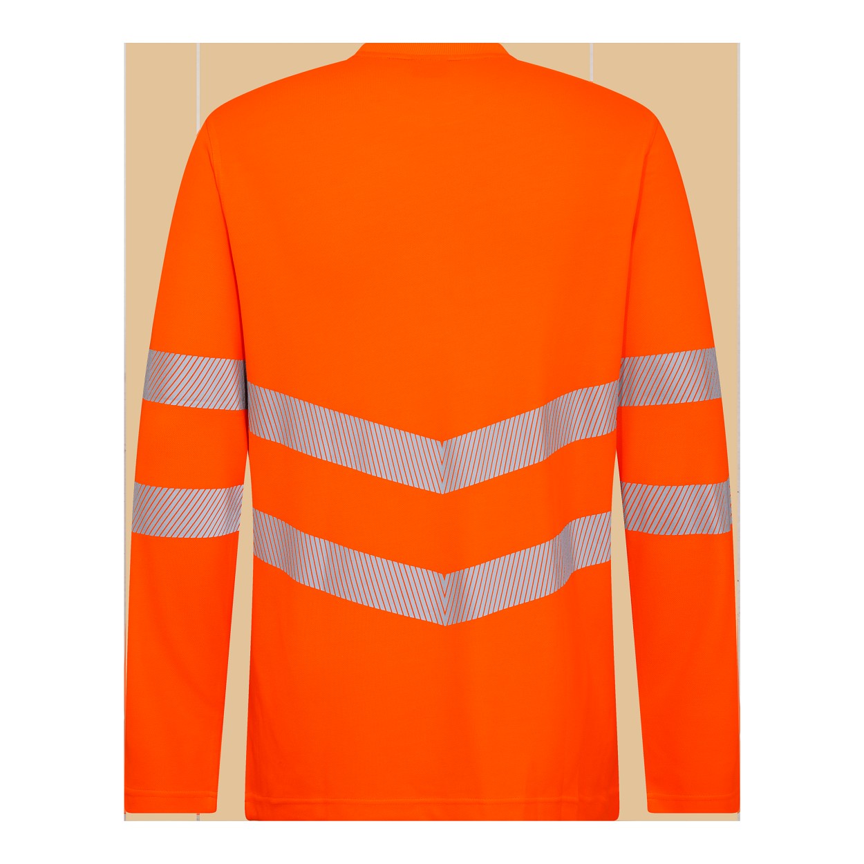 ENGEL Safety Langarm-T-Shirt in Hi-vis Orange, Größe XS