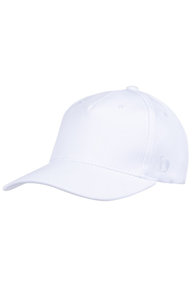 5-Panel Stretch Cap Größe S/M in Weiß von Karlowsky