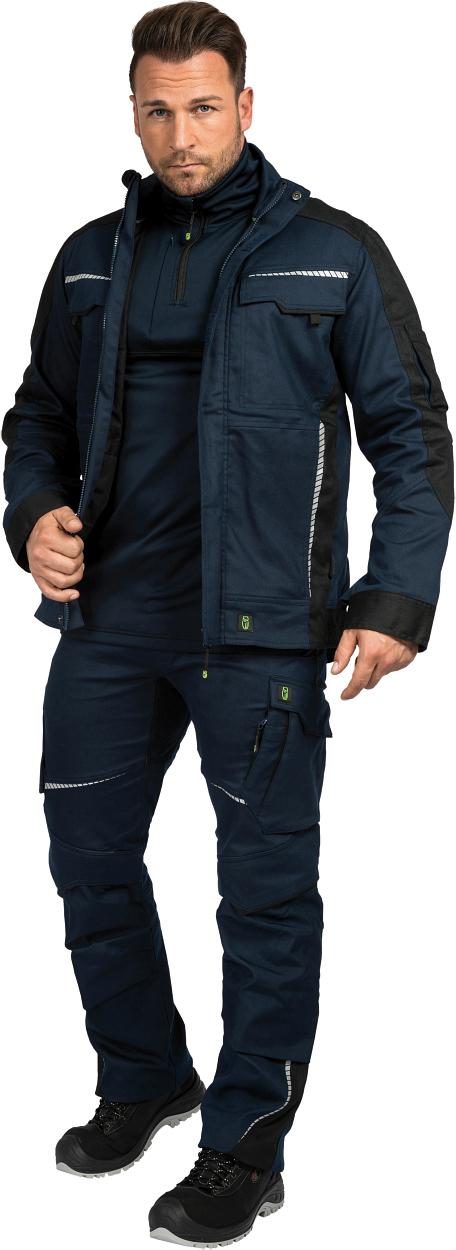 Bundjacke Flex Line Marine/Schwarz FLEXJ, Gr. 3XL von Leibwächter Bundjacke Flex Line Marine/Schwarz FLEXJ, Gr. 2XL von Leibwächter