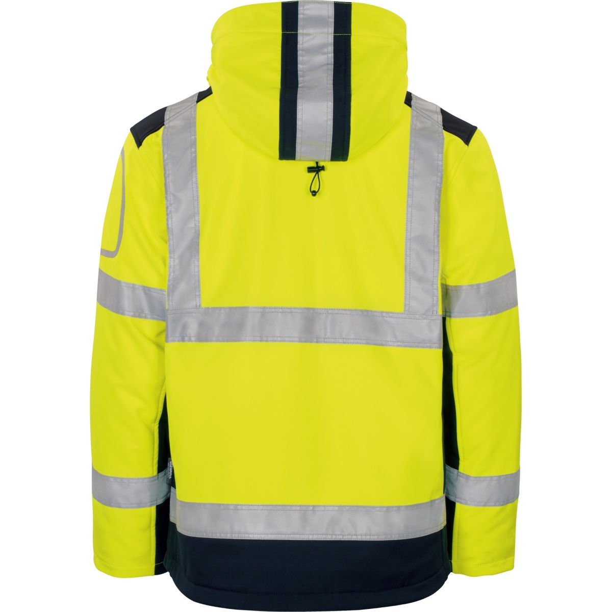 Winter-Softshelljacke Kontrast leuchtgelb-marine von Vizwell