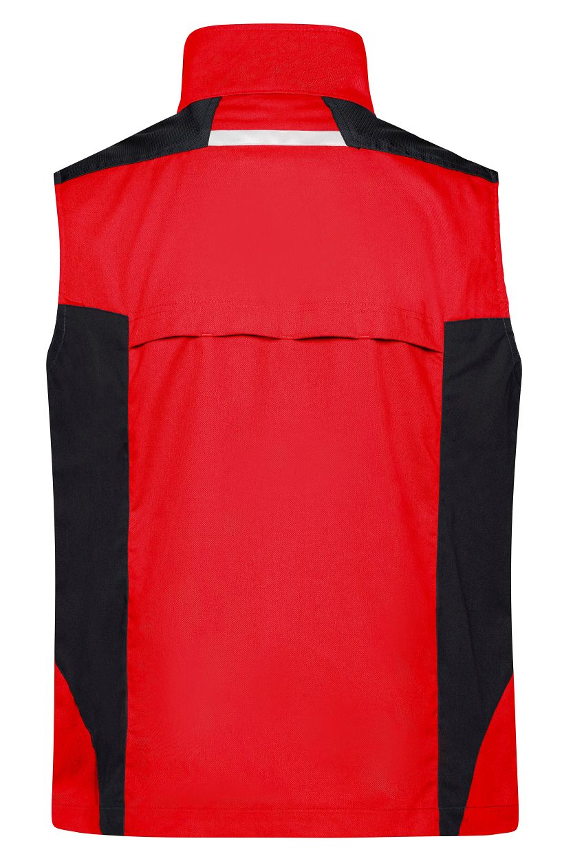 Workwear Vest - STRONG - "JN822" in Red/Black, Größe 6XL - Daiber