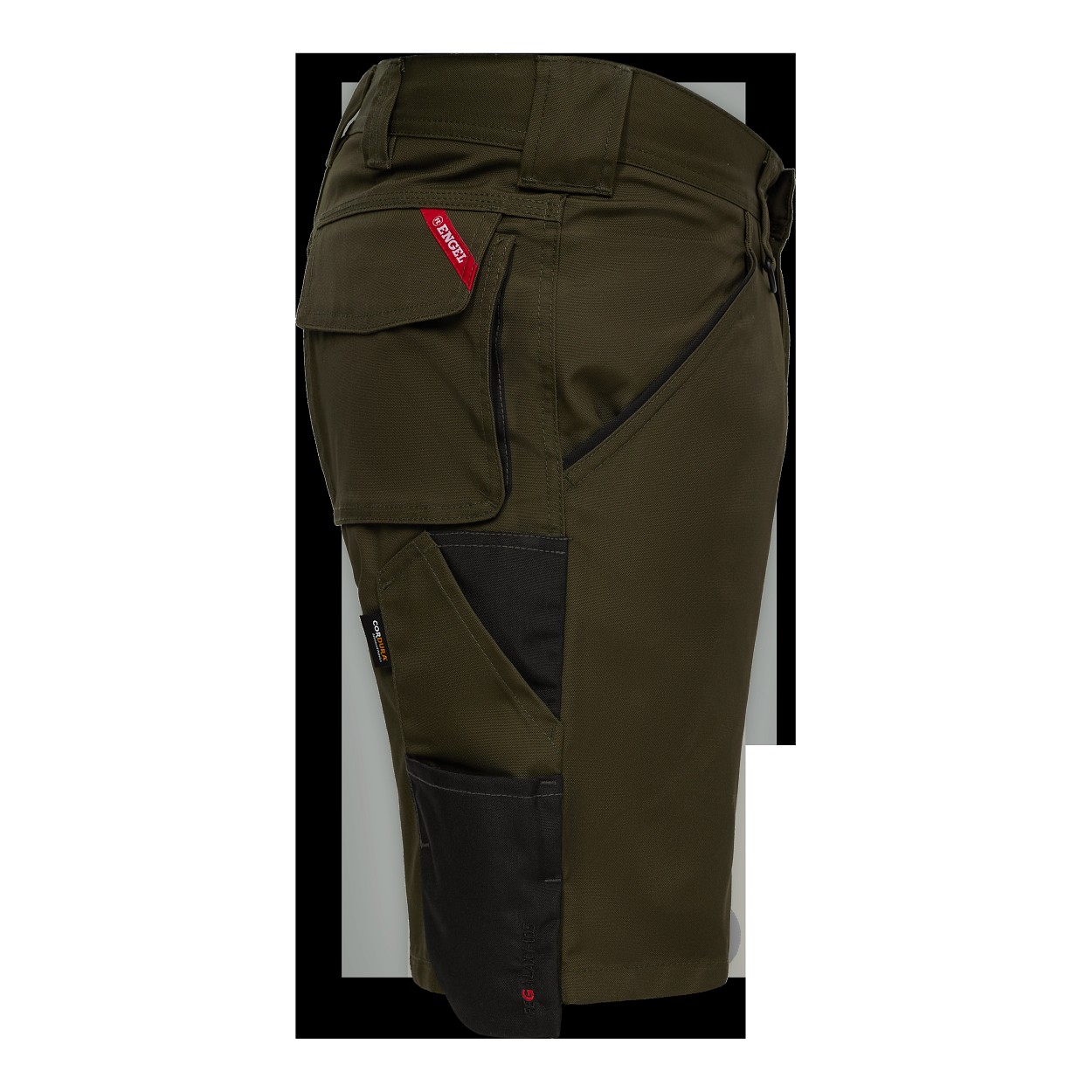 ENGEL Galaxy Arbeitsshorts in Forest Green/Schwarz, Größe 54