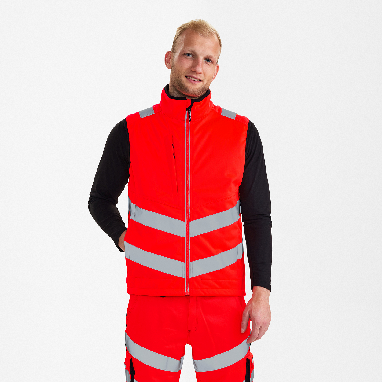 ENGEL Safety Softshellweste in Rot, Größe XS