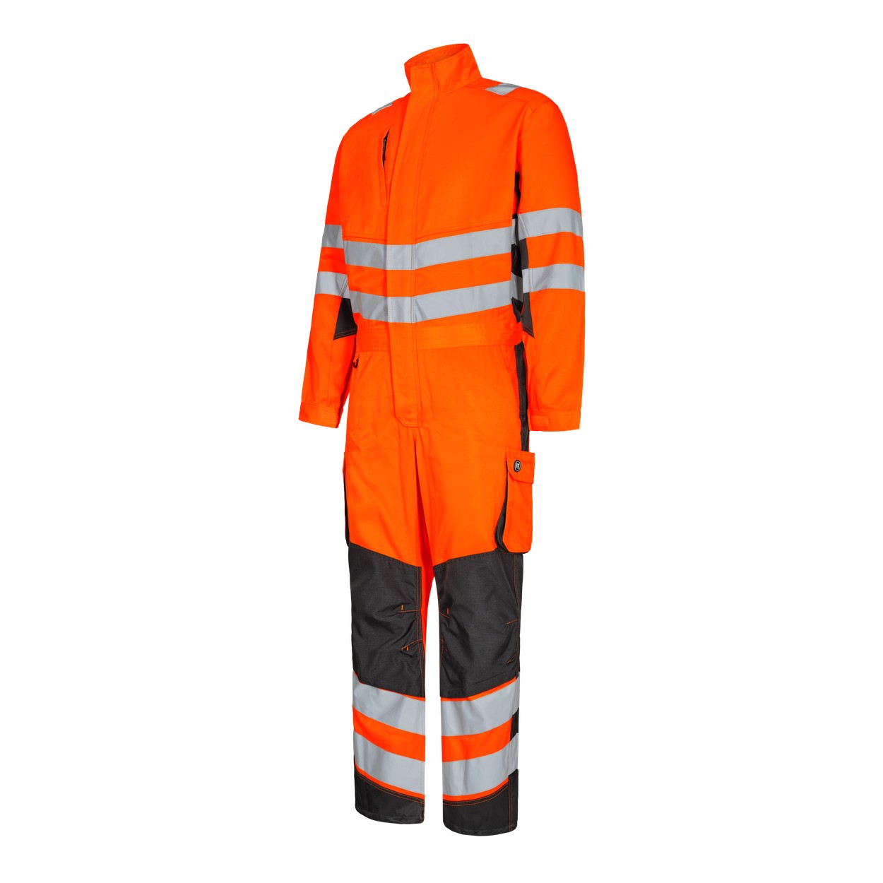 ENGEL Safety Light Overall in Orange/Anthrazit Grau, Größe XS