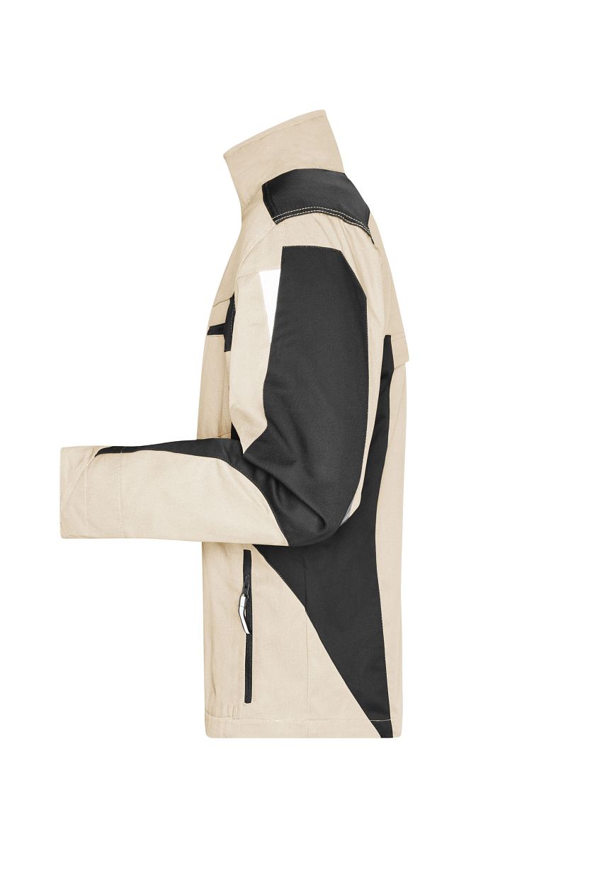 Workwear Jacket - STRONG - "JN821" in Stone/Black, Größe 6XL - Daiber