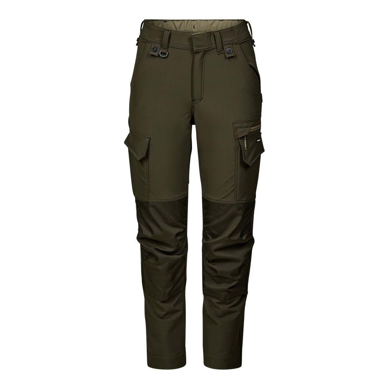 ENGEL Entire Damen Arbeitshose mit 4-Wege-Stretch in Forest Green/Schwarz, Größe 48