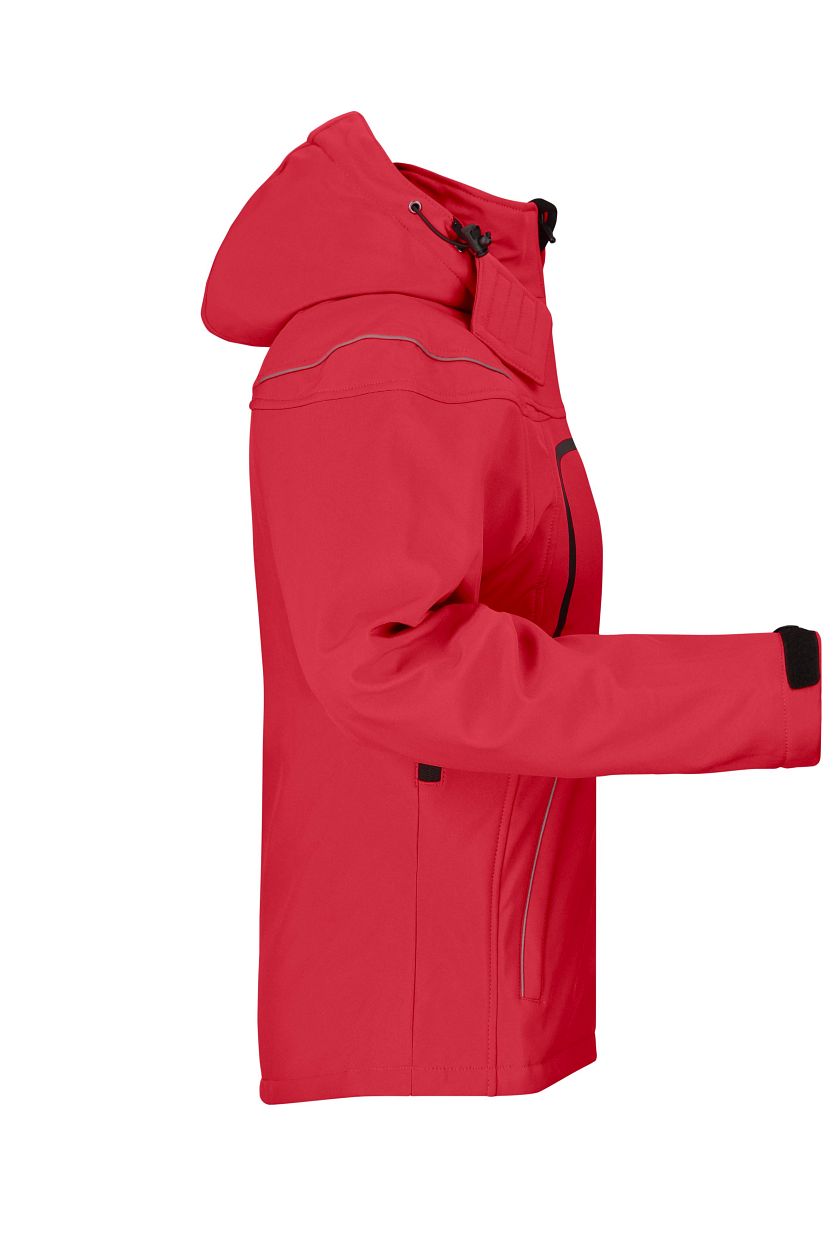 Ladies' Winter Softshell Jacket "JN1001" in Red, Größe 2XL - Daiber
