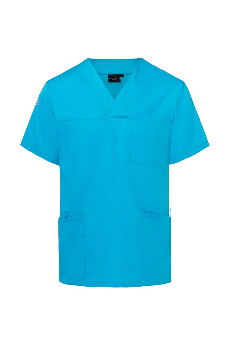 Kurzarm Herren-Schlupfkasack Essential Größe XL in Pazifikblau von Karlowsky