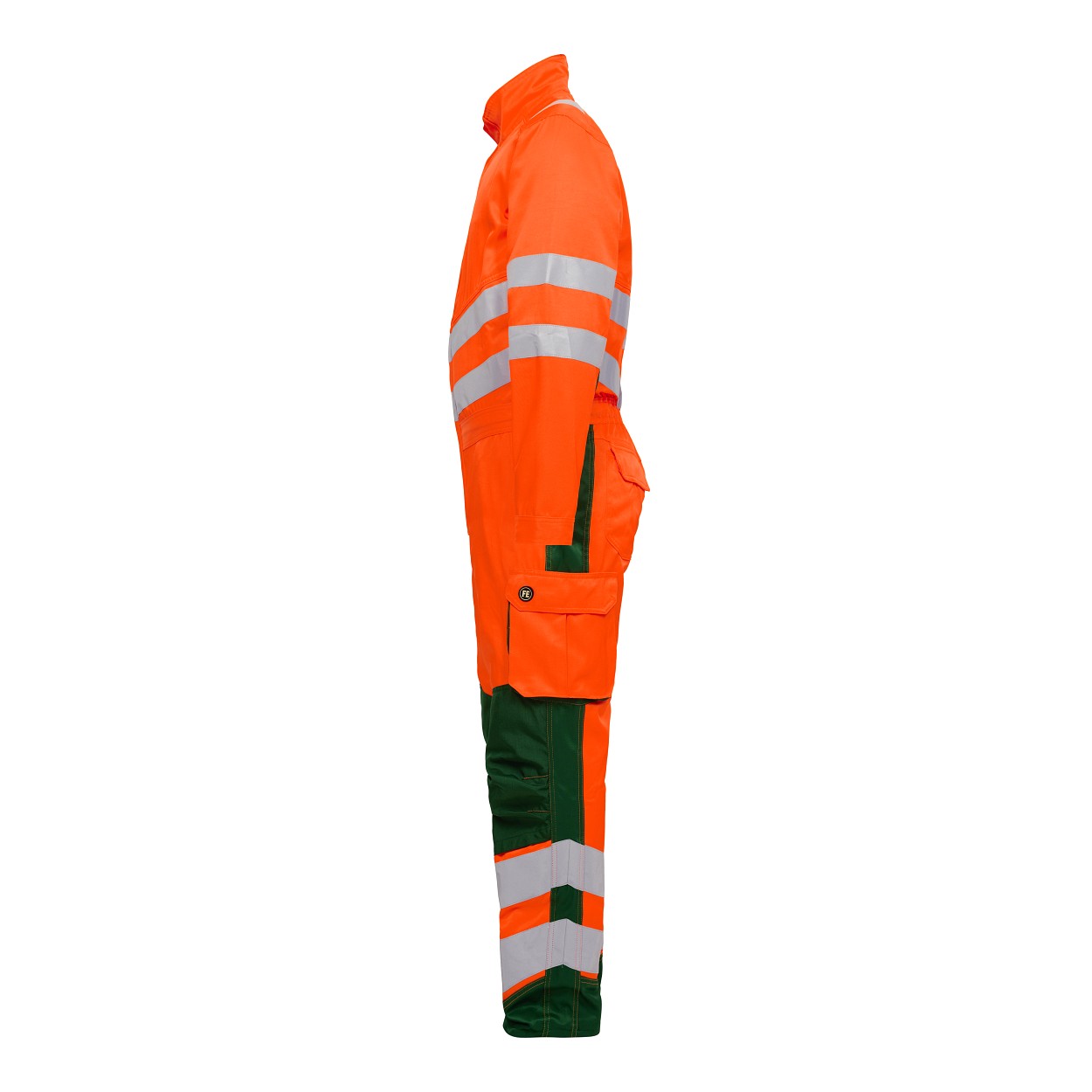ENGEL Safety Light Overall in Orange/Grün, Größe XS