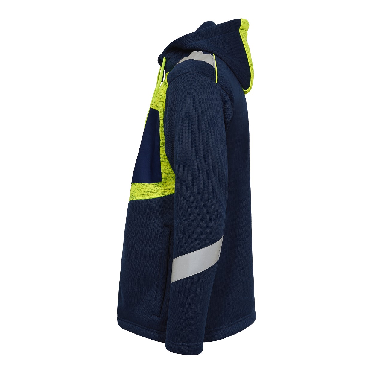 ENGEL Cargo Strickcardigan in Blue Ink/Gelb, Größe XS