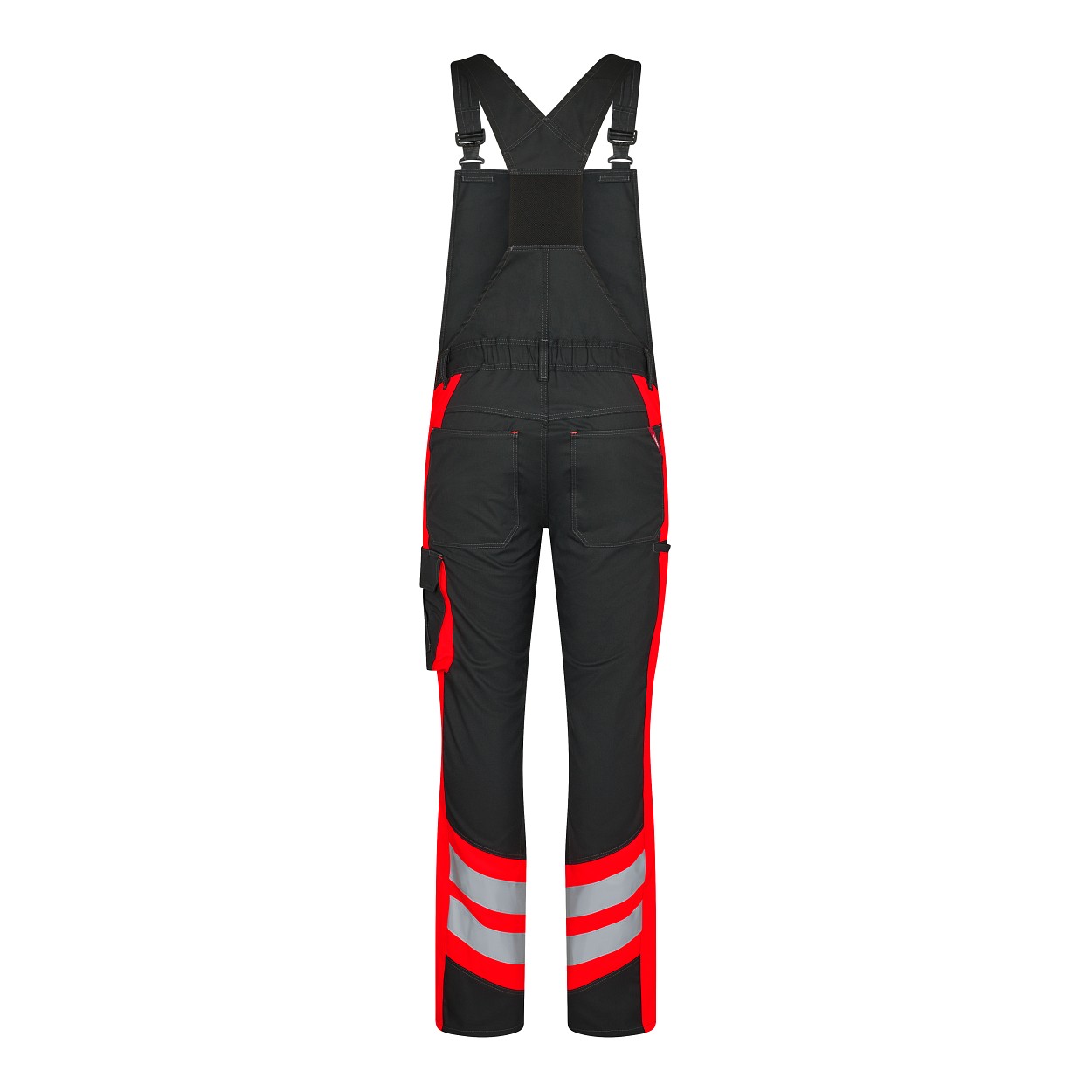 ENGEL Cargo Latzhose in Schwarz/Rot, Größe 106