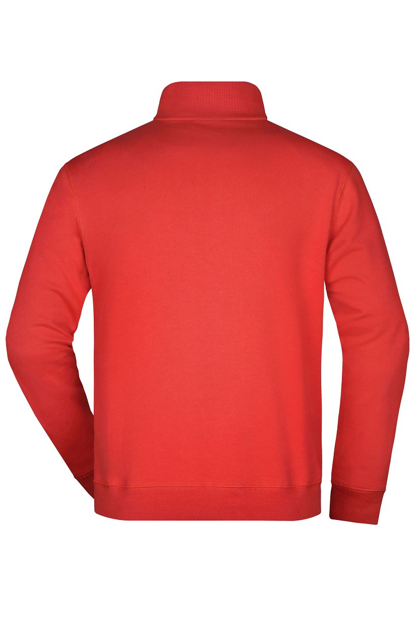 Round-Neck Zip "JN352" in Red, Größe 3XL - Daiber