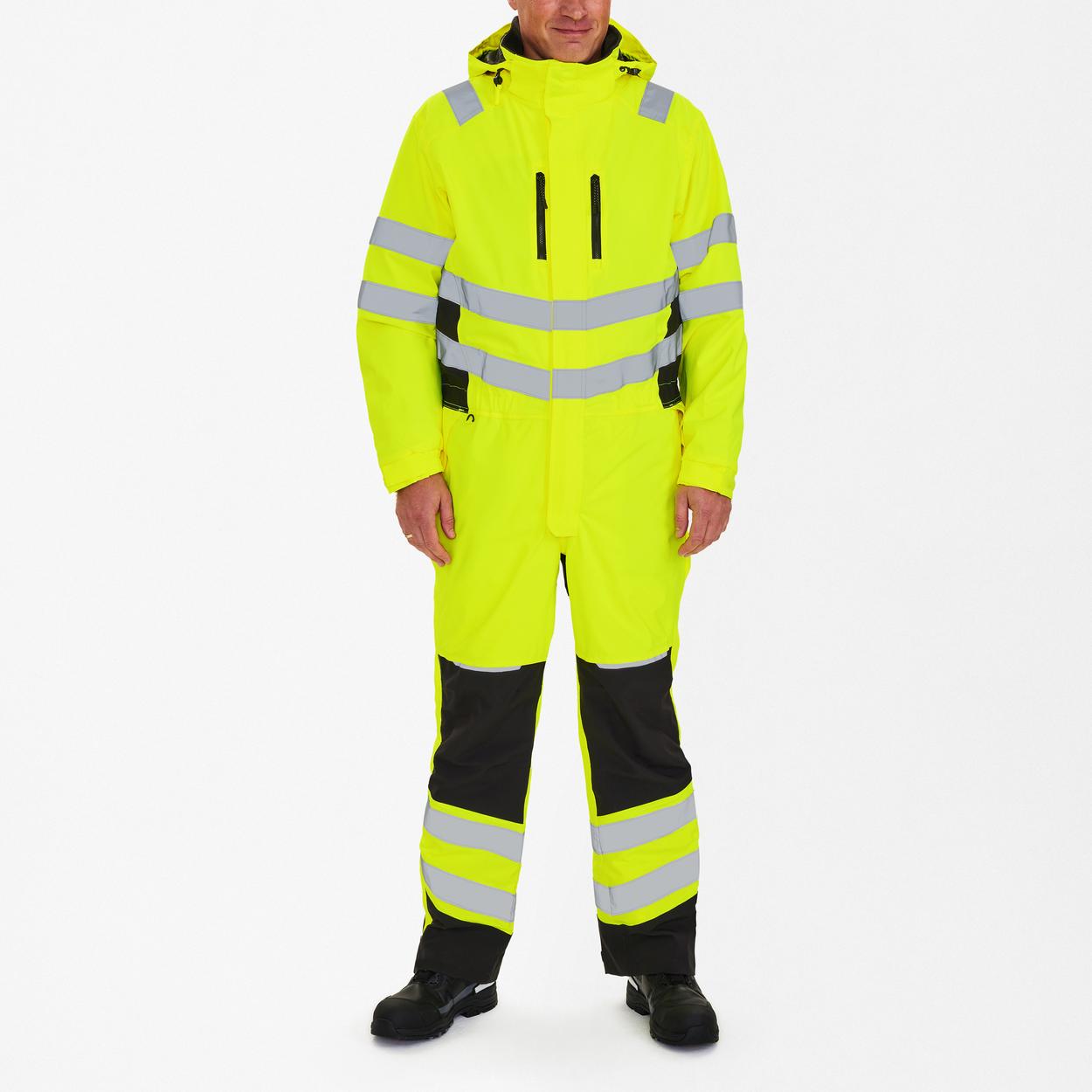 ENGEL Safety Winteroverall in Gelb/Schwarz, Größe XS