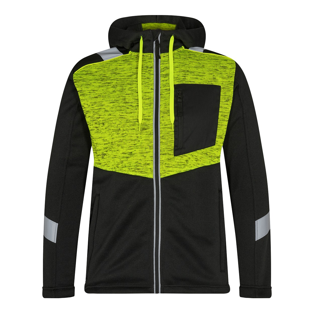 ENGEL Cargo Strickcardigan in Schwarz/Gelb, Größe XS